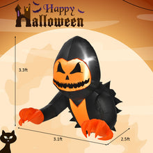 Load image into Gallery viewer, Halloween Inflatable Hanging Pumpkin Head Ghost - Suitable for Haunted Houses, Parties, and Halloween Decorations