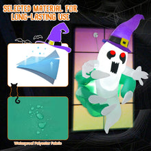Load image into Gallery viewer, Halloween Inflatable Ghost with Witch Hat - Suitable for Halloween Themed Party Decorations