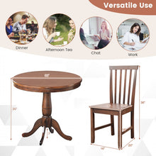 Load image into Gallery viewer, Costway Vintage Round Dining Room Table Sets of 3 - Suitable for Restaurant and Cafe