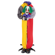 Load image into Gallery viewer, Halloween Electronic Clown with Pre-recorded Phrases and LED Eyes - Suitable for Scary Parties and Haunted Houses