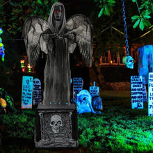Load image into Gallery viewer, 5.5ft Halloween Animatronic Decoration with Light Up Eyes and Shaking Wings