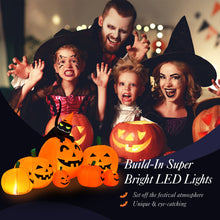Load image into Gallery viewer, Halloween Inflatable Pumpkin Set 7-Piece with Built-in Blower - Suitable for Halloween Decorations, Parties, and Events