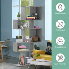 Load image into Gallery viewer, 5-Tier Modern Minimalist Geometric Bookshelf Storage Display Cabinet