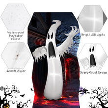 Load image into Gallery viewer, Halloween Inflatable Ghost with Built-in LED Lights and Blower - Suitable for Halloween Decorations