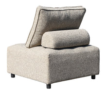 Load image into Gallery viewer, Outdoor Modular Sofa, with Aluminum Structure, Support Cushion and Back Cushion Cover-Removable, Fade-resistant, Waterproof Sofa Cover Included,Light Brown(The rate : Based on a single piece )