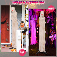 Load image into Gallery viewer, Halloween Electronic Animated Standing Mummy with Built-in LED Red Eyes - Suitable for Haunted Houses and Halloween Decorations