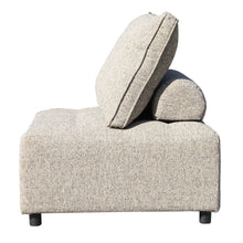 Load image into Gallery viewer, Outdoor Modular Sofa, with Aluminum Structure, Support Cushion and Back Cushion Cover-Removable, Fade-resistant, Waterproof Sofa Cover Included,Light Brown(The rate : Based on a single piece )