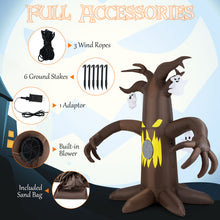 Load image into Gallery viewer, Halloween Inflatable Scary Tree with 5 LED Lights - Suitable for Halloween Decorations, Parties, and Holiday