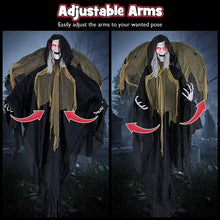 Load image into Gallery viewer, Halloween Electronic Animated Standing Witch with Pre-recorded Phrases and Wings - Suitable for Halloween Decorations