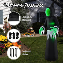 Load image into Gallery viewer, Halloween Inflatable Ghost with Built-in Green LED Lights - Suitable for Halloween Decorations and Scary Parties