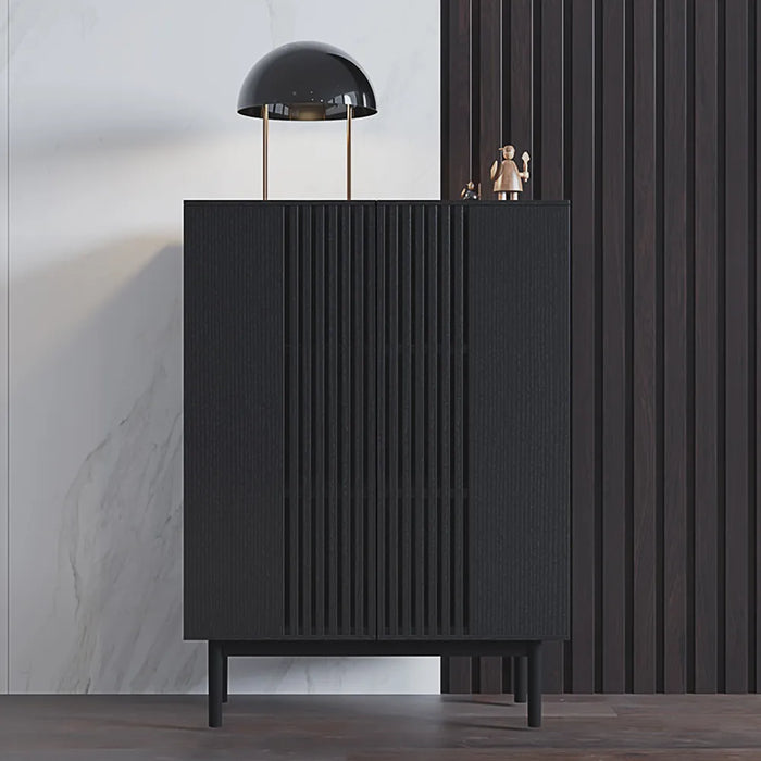 Modern Minimalist Side Cabinet Floor Storage Cabinet - Suitable for Living Room and Bedroom