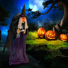 Load image into Gallery viewer, Halloween Giant Electronic Witch with Built-in LED Lights - Suitable for Pranks and Halloween Decorations