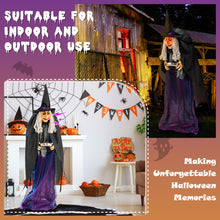 Load image into Gallery viewer, Halloween Giant Electronic Witch with Built-in LED Lights - Suitable for Pranks and Halloween Decorations
