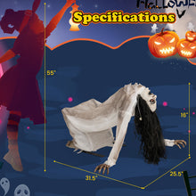 Load image into Gallery viewer, Halloween Electronic Crawling Ghost with LED Red Eyes - Suitable for Haunted House Party Decorations