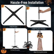 Load image into Gallery viewer, Halloween Electronic Animated Haunting Woman with Pop-up Head - Suitable for Halloween Decorations and Haunted House Parties