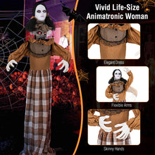 Load image into Gallery viewer, Halloween Electronic Animated Haunting Woman with Pop-up Head - Suitable for Halloween Decorations and Haunted House Parties