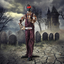 Load image into Gallery viewer, Halloween Electronic Animated Shaking Ghost with Chainsaw and Built-in Scary Sound Effects - Suitable for Haunted Houses and Parties