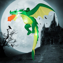 Load image into Gallery viewer, Halloween Inflatable Hanging Dragon with Ropes - Suitable for Halloween Decorations