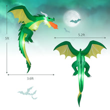 Load image into Gallery viewer, Halloween Inflatable Hanging Dragon with Ropes - Suitable for Halloween Decorations