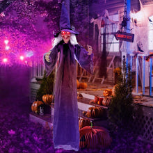 Load image into Gallery viewer, Halloween Hanging Witch with Pre-recorded Phrases - Suitable for Halloween Decorations and Haunted Houses