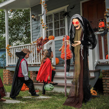 Load image into Gallery viewer, Halloween Electronic Life-Size Witch with Built-in Sensor and Scary Phrases - Suitable for Halloween Decorations and Haunted Houses