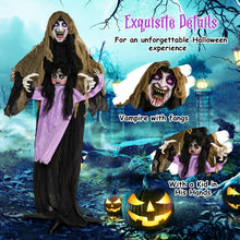 Load image into Gallery viewer, Halloween Electronic Vampire with Built-in Scary Sound Effects and LED Lights - Suitable for Halloween Decorations and Haunted House Parties