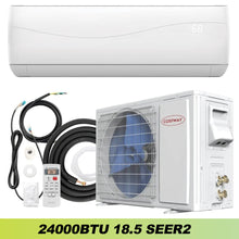 Load image into Gallery viewer, 24000 BTU 18.5 SEER2 208-230V Ductless Mini Split Air Conditioner and Heater