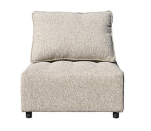 Load image into Gallery viewer, Outdoor Modular Sofa, with Aluminum Structure, Support Cushion and Back Cushion Cover-Removable, Fade-resistant, Waterproof Sofa Cover Included,Light Brown(The rate : Based on a single piece )