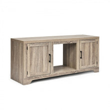 Load image into Gallery viewer, 65-inch Wooden TV Stand with 2 Cabinet Doors