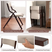 Charger l'image dans la galerie, Mid-Century Expandable Dining Room Table Set with 2 Padded Folding Chairs - Suitable for Restaurant