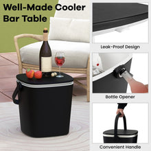 Charger l'image dans la galerie, 3-in-1 Portable Camping Cooler Bar Table with Adjustable Height