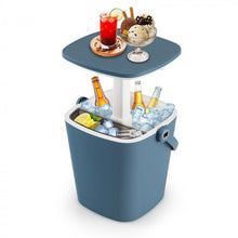 Charger l'image dans la galerie, 3-in-1 Portable Camping Cooler Bar Table with Adjustable Height