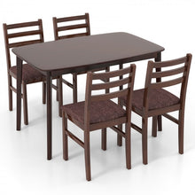 Load image into Gallery viewer, Mid-Century Vintage Dining Room Table and Bench Set - 5-Piece Set with Upholstered Seats - Suitable for Kitchen and Restaurant