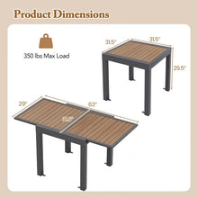 Charger l'image dans la galerie, Outdoor Expandable Dining Table - Seats Up to 6 People, Suitable for Patio and Backyard