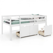 Load image into Gallery viewer, Costway Furniture:Multifunctional Loft Bed with Drawers and Ladder