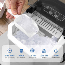 Load image into Gallery viewer, Portable Self-Cleaning Countertop Ice Maker