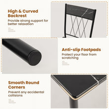 Load image into Gallery viewer, Modern Minimalist 5-Piece Dining Room Table and Chairs Set with Long Table and 4 Chairs - Suitable for Kitchen and Restaurant