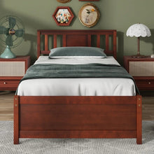 Load image into Gallery viewer, Costway Furniture:Rustic Vintage Wooden Bed with Headboard
