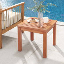 Load image into Gallery viewer, Costway Outdoor Adirondack Side Tables with Striped Top - Suitable for Camping and Patio