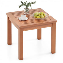 Load image into Gallery viewer, Costway Outdoor Adirondack Side Tables with Striped Top - Suitable for Camping and Patio