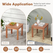 Load image into Gallery viewer, Costway Outdoor Adirondack Side Tables with Striped Top - Suitable for Camping and Patio