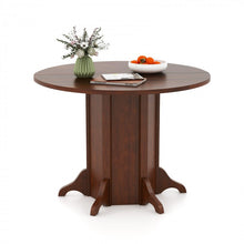 Load image into Gallery viewer, Costway Vintage Wooden Round Dining Table - Suitable for Restaurant and Cafe