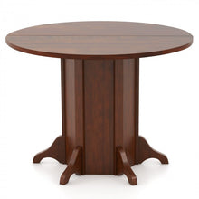 Load image into Gallery viewer, Costway Vintage Wooden Round Dining Table - Suitable for Restaurant and Cafe