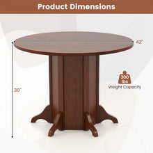 Load image into Gallery viewer, Costway Vintage Wooden Round Dining Table - Suitable for Restaurant and Cafe