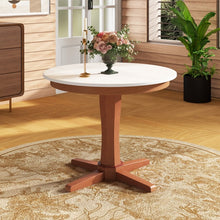 Load image into Gallery viewer, Costway Modern Elegant Round Pedestal Dining Table - Suitable for Restaurant and Cafe