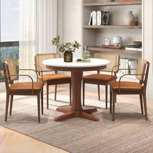 Load image into Gallery viewer, Costway Modern Elegant Round Pedestal Dining Table - Suitable for Restaurant and Cafe