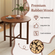 Load image into Gallery viewer, Rustic Vintage Solid Wood Dining Room Table - Round Folding Table - Suitable for Kitchen and Dining Gatherings