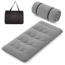 Load image into Gallery viewer, Gray Portable Folding Futon Mattress with Carrying Bag