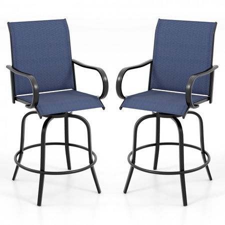 Costway Patio Set with Swivel Chairs - Suitable for Garden and Backyard