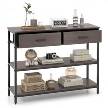 Load image into Gallery viewer, Costway Console Tables for Entryway with 2 Drawers - Suitable for Living Room